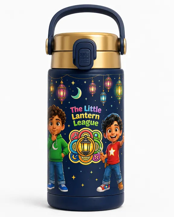 Lantern-gold bottle — supplied concept mockup