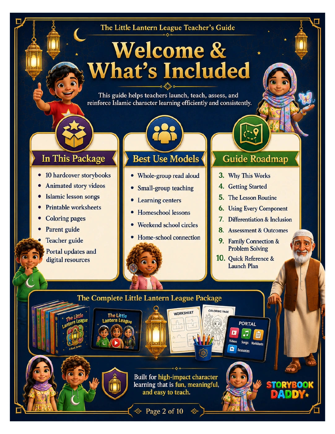 Teacher’s Companion page 2: welcome, ways to use the guide and its roadmap. Open full size.