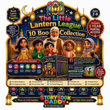 The Little Lantern League™ 10 Book Collection | Islamic Books for Kids Ages 2–8 + 1 Year Digital Portal Access - PRE ORDERS AVAILABLE NOW