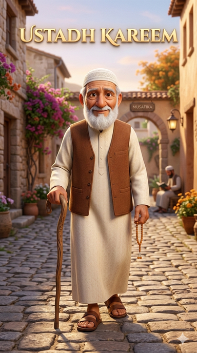 Ustadh Kareem, the wise guide of The Little Lantern League