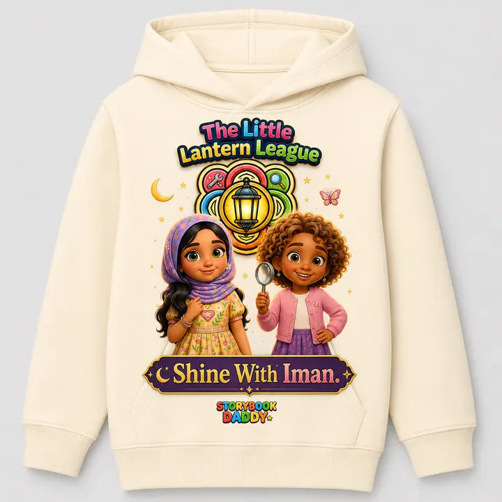 Shine With Iman hoodie — supplied concept mockup